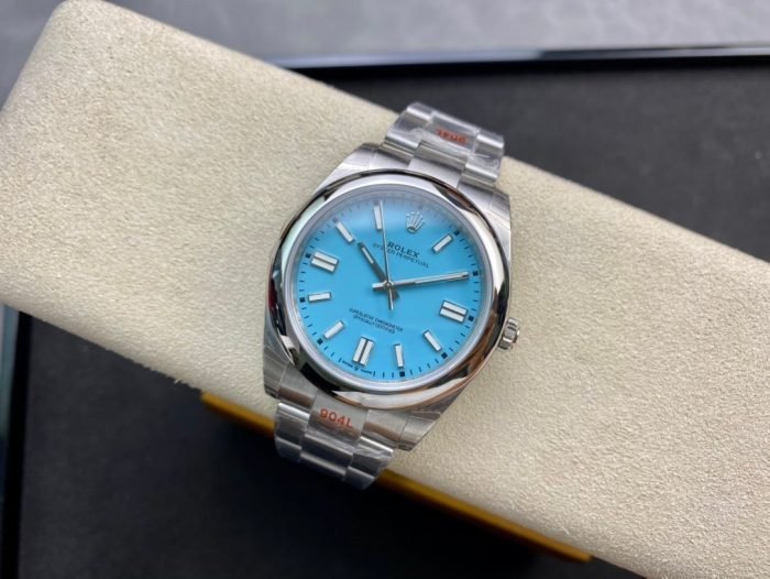 1:1 Superclone-Rolex Oyster Perpetual 41 Ref: 124300(Tiffany Blue dial oyester)