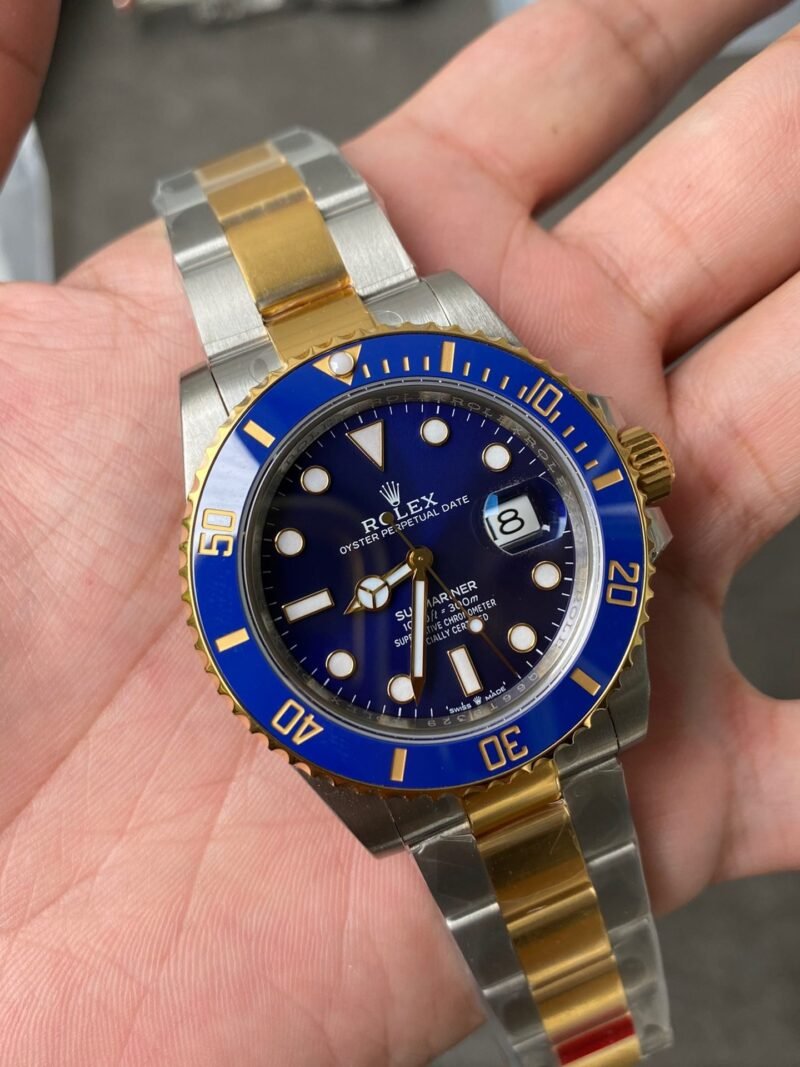 1:1 Superclone-Rolex Submariner 16613(Gold blue sub)