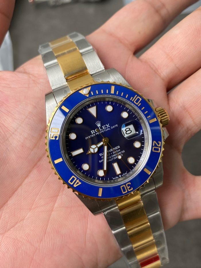 1:1 Superclone-Rolex Submariner 16613(Gold blue sub)