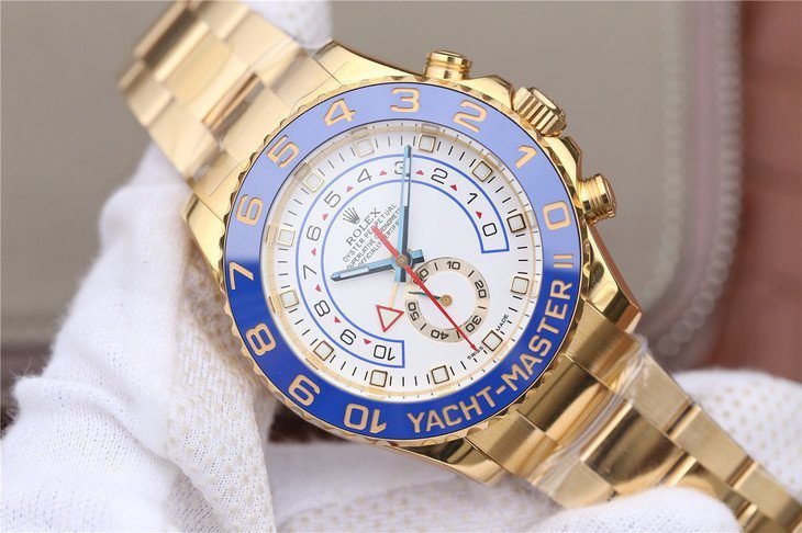 1:1 Superclone-Rolex Yachtmaster II Stainless Steel 116681- 1:1 Superclone(gold yacht master II)