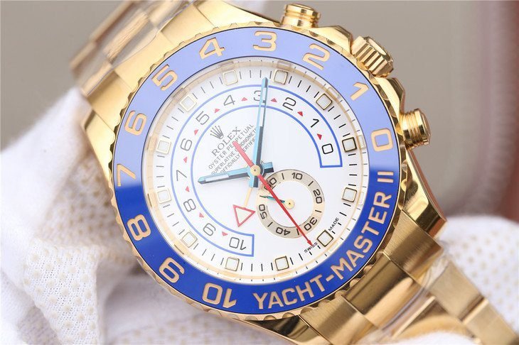 1:1 Superclone-Rolex Yachtmaster II Stainless Steel 116681- 1:1 Superclone(gold yacht master II)