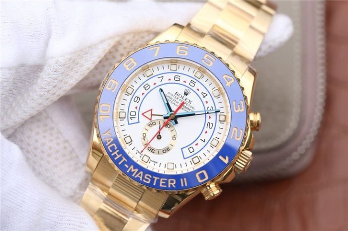 1:1 Superclone-Rolex Yachtmaster II Stainless Steel 116681- 1:1 Superclone(gold yacht master II)