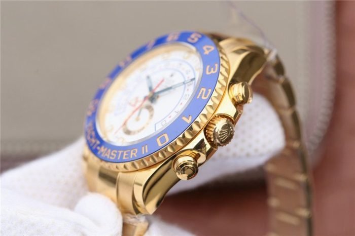 1:1 Superclone-Rolex Yachtmaster II Stainless Steel 116681- 1:1 Superclone(gold yacht master II)