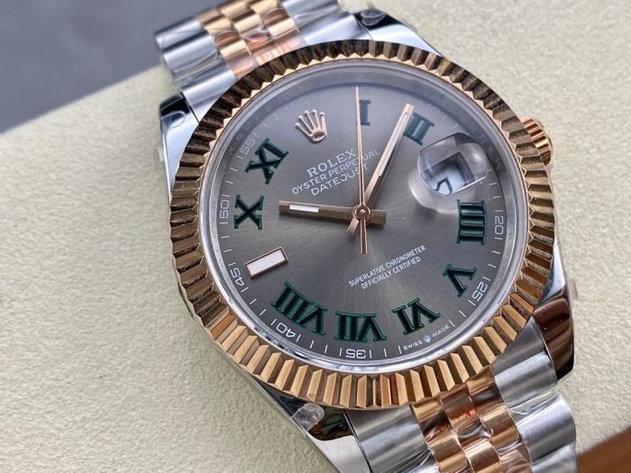 Datejust 36MM & 41 MM Wimbledon: Ref. 126334(Rose gold wimbledom)