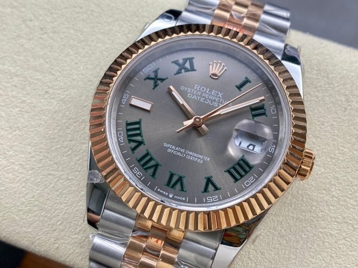 Datejust 36MM & 41 MM Wimbledon: Ref. 126334(Rose gold wimbledom)