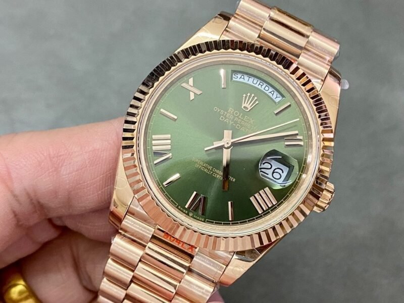 Rolex 18K rose gold plated day date 40mm 3235