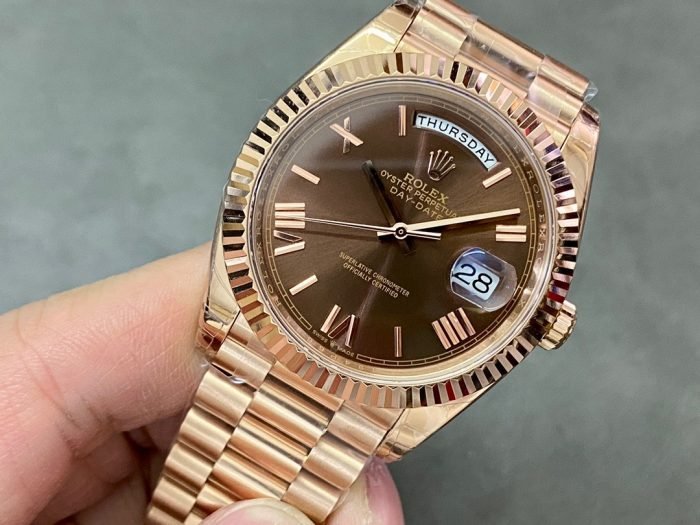 Rolex 18K rose gold plated day date 40mm 3235