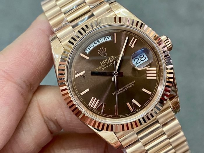 Rolex 18K rose gold plated day date 40mm 3235