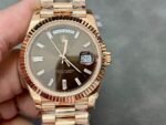 Rolex 18K rose gold plated day date 40mm 3235