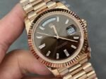 Rolex 18K rose gold plated day date 40mm 3235