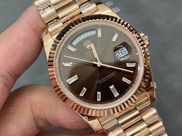 Rolex 18K rose gold plated day date 40mm 3235