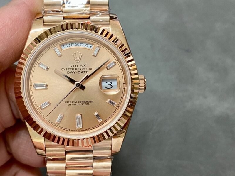 Rolex 18K rose gold plated day date 40mm 3235