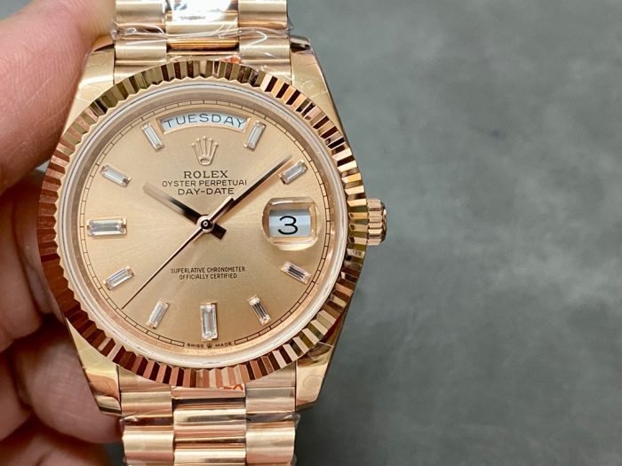 Rolex 18K rose gold plated day date 40mm 3235