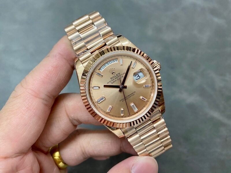 Rolex 18K rose gold plated day date 40mm 3235