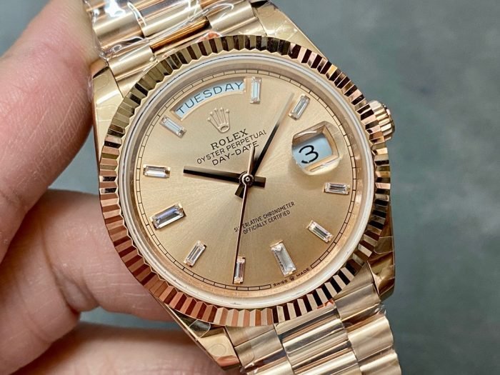 Rolex 18K rose gold plated day date 40mm 3235
