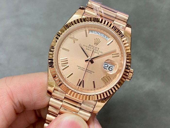Rolex 18K rose gold plated day date 40mm 3235