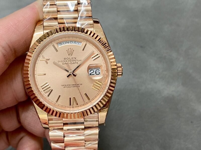 Rolex 18K rose gold plated day date 40mm 3235