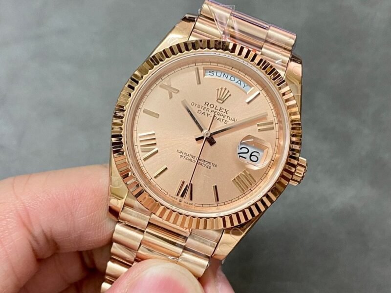 Rolex 18K rose gold plated day date 40mm 3235