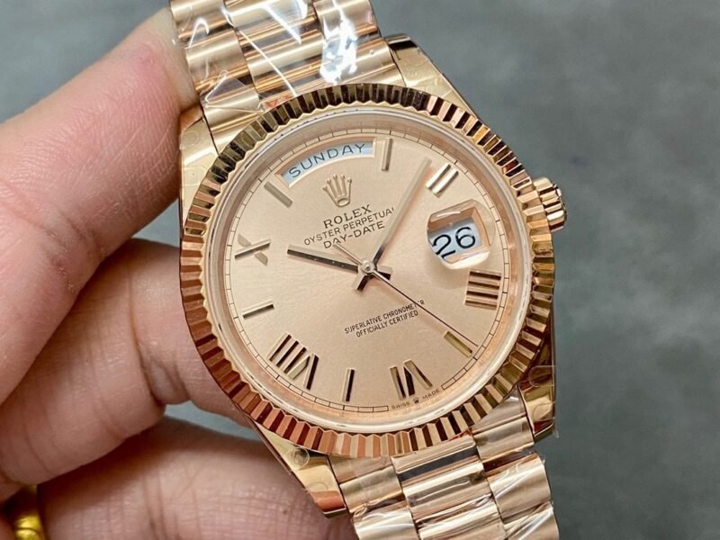 Rolex 18K rose gold plated day date 40mm 3235